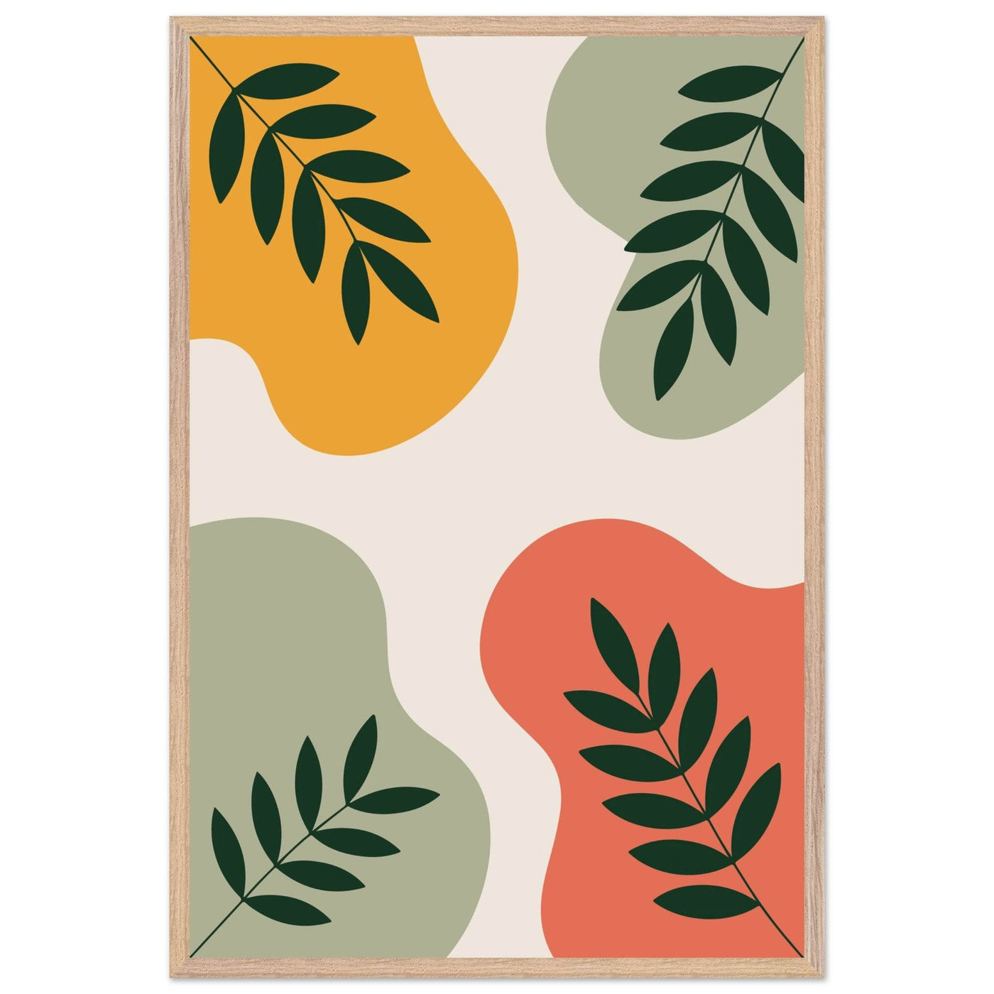 Abstract Botanical Art - Vibrantwalls