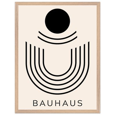 Bauhaus Black & Beige Abstract - Vibrantwalls