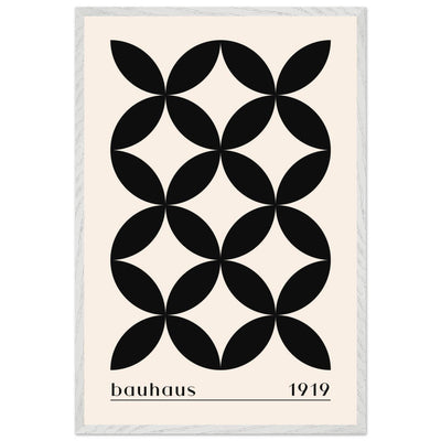 Bauhaus 1919 Black & Beige Circles - Vibrantwalls