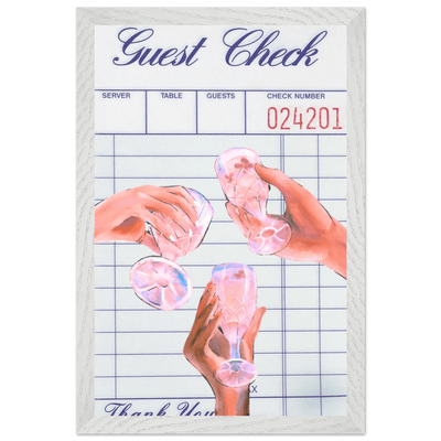 Retro Aesthetic Guest Check - Vibrantwalls