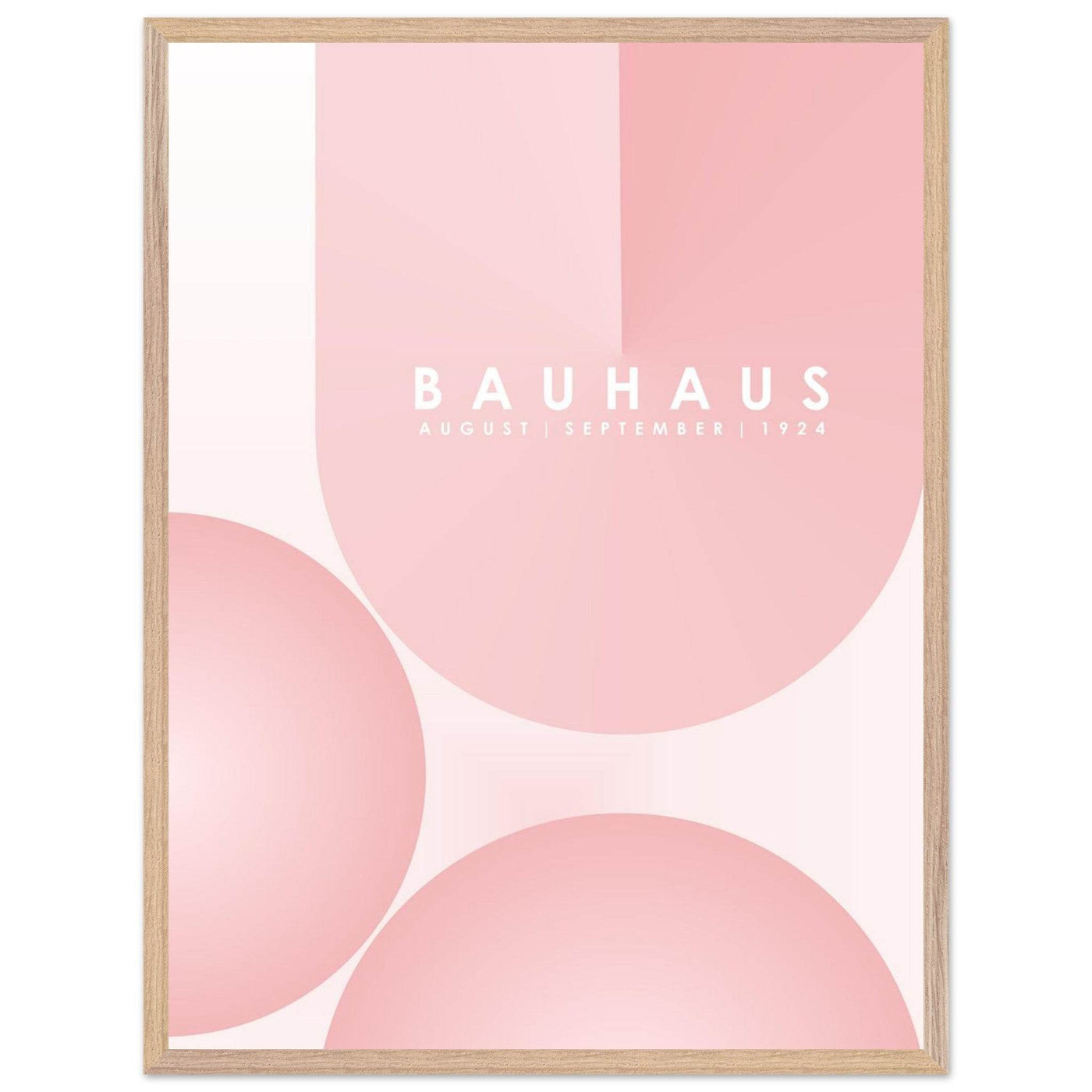 Bauhaus Soft Pink Geometric Design for Contemporary Spaces - Vibrantwalls