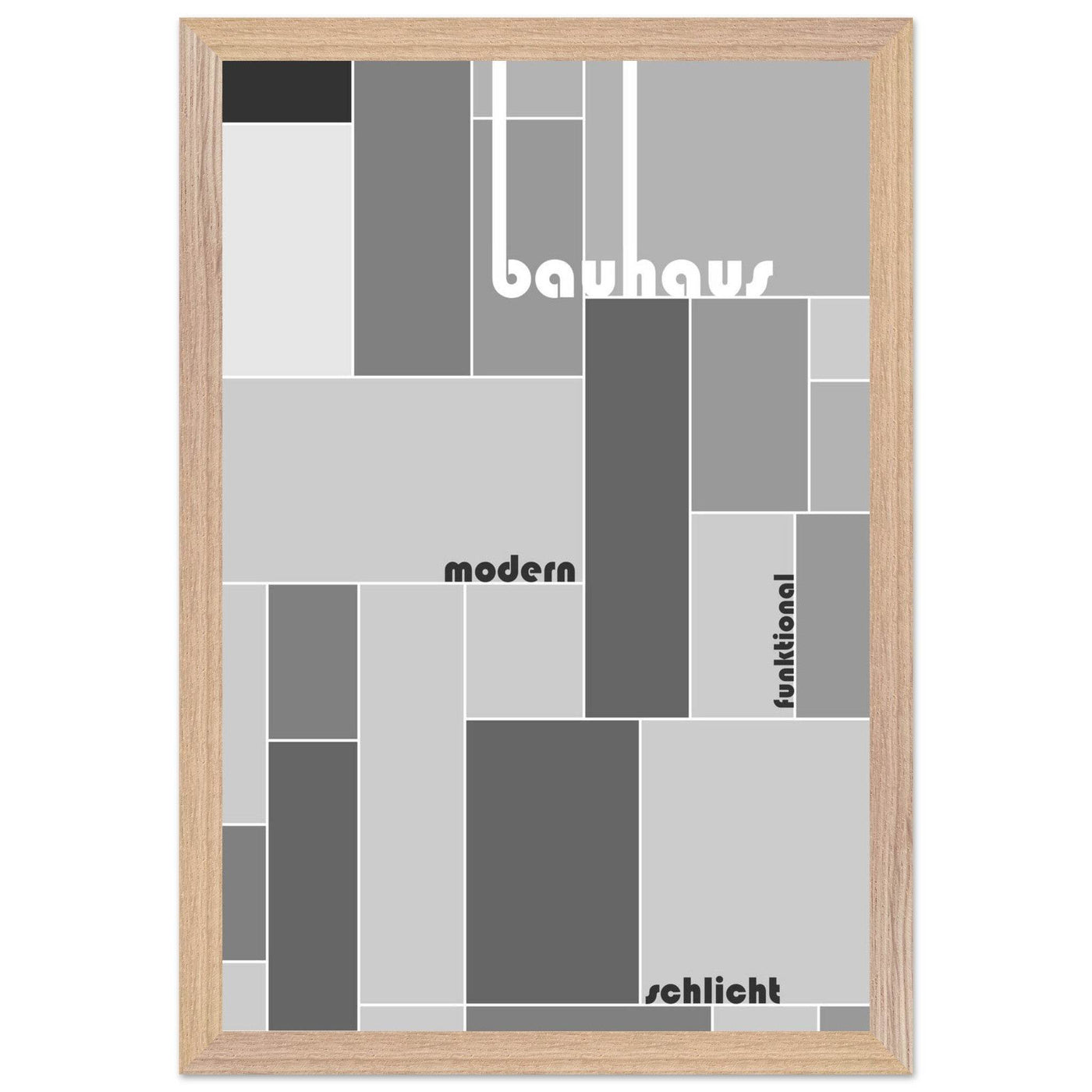 Bauhaus Style Grid - Vibrantwalls