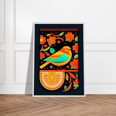 Vibrant Folk Bird Art - Vibrantwalls