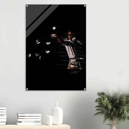 Connor McGregor Money Rain Acrylic Print – Dynamic, Glossy & Iconic Wall Art in Multiple Sizes