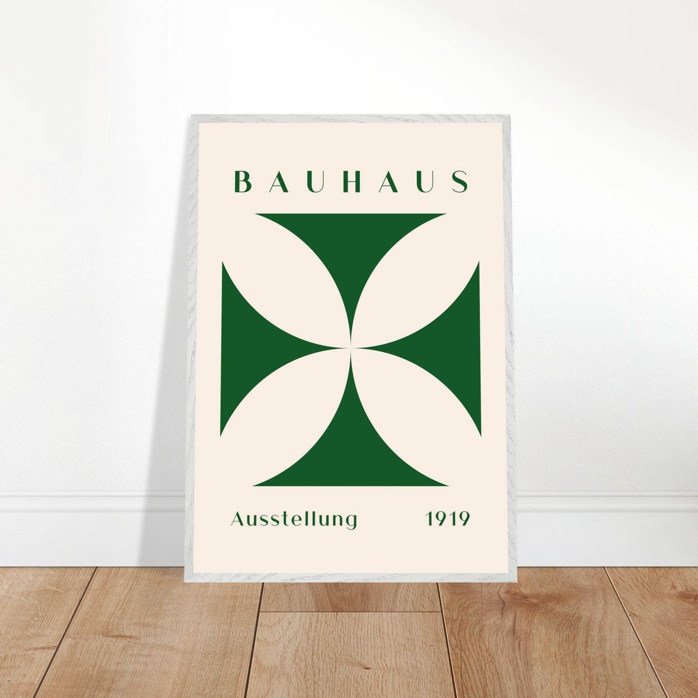 Deep Green Cream Bauhaus 1919 - Vibrantwalls
