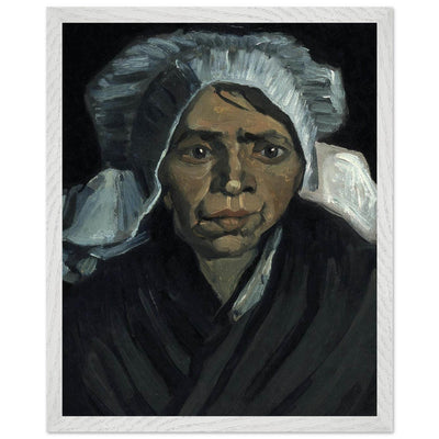 Peasant Woman Sculpture - Exquisite Head of a Peasant Woman Art Piece - Vibrantwalls