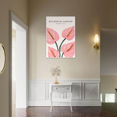 Botanical Garden Framed Poster – Pink Anthurium Bloom Art Print | Elegant & Ready-to-Hang - Vibrantwalls