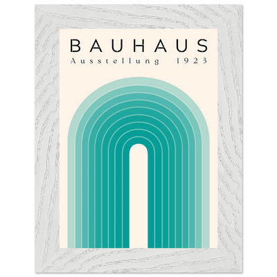 Bauhaus Ausstellung 1923 Teal & Cream - Vibrantwalls
