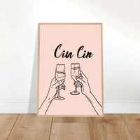 Cin Cin Toast Art Print Wall Art - Vibrantwalls