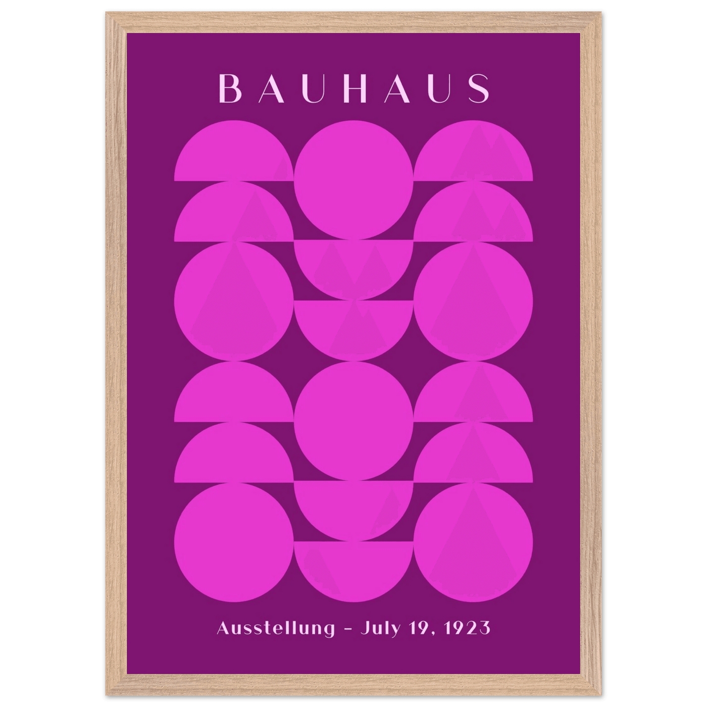 Bauhaus Pink & Purple Abstract - Vibrantwalls