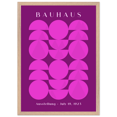 Bauhaus Pink & Purple Abstract - Vibrantwalls
