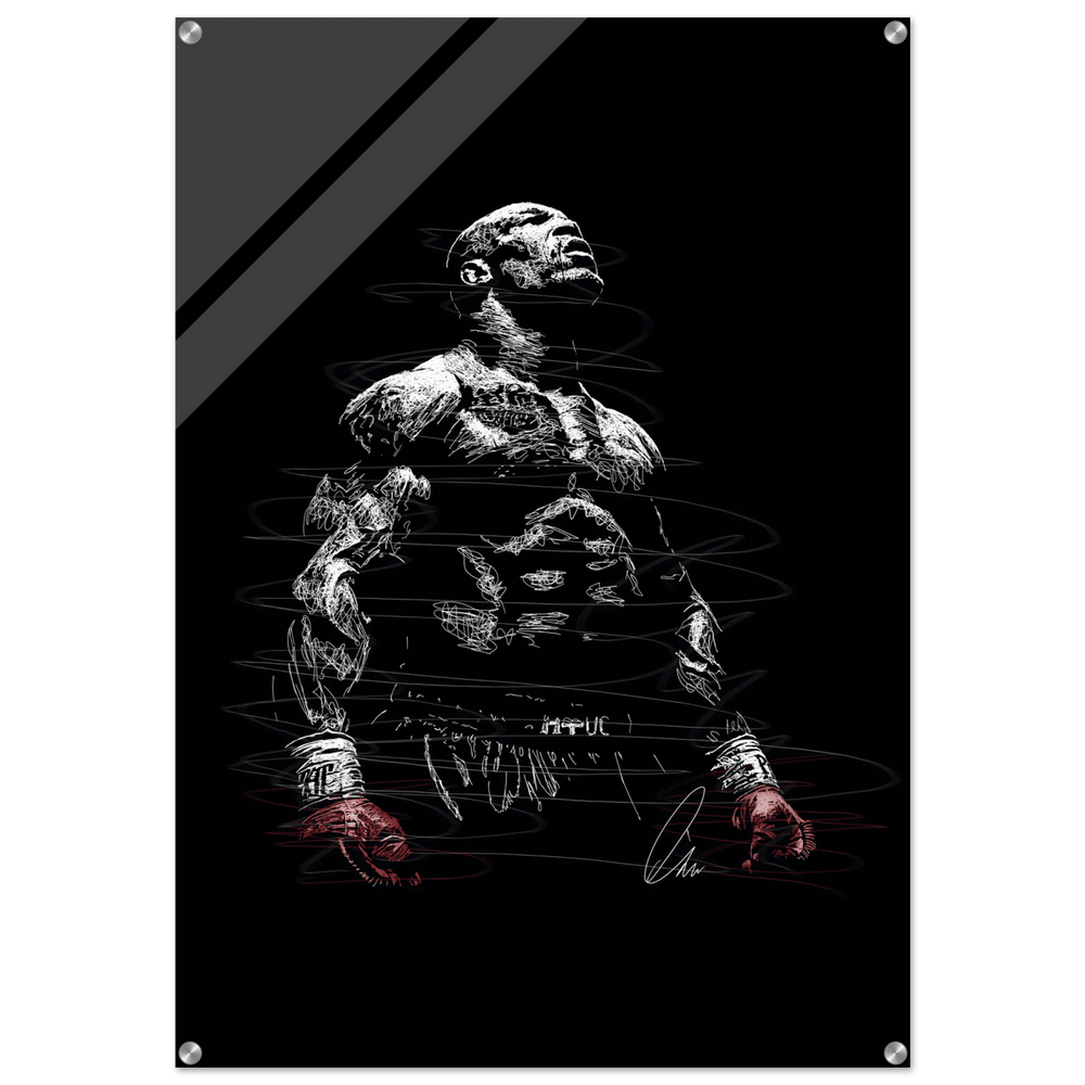 Connor McGregor Scribble Art Acrylic Print – Dynamic, Bold, Modern Sports Wall Decor in Multiple Sizes - Vibrantwalls