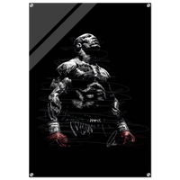 Connor McGregor Scribble Art Acrylic Print – Dynamic, Bold, Modern Sports Wall Decor in Multiple Sizes - Vibrantwalls