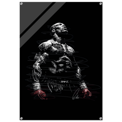 Connor McGregor Scribble Art Acrylic Print – Dynamic, Bold, Modern Sports Wall Decor in Multiple Sizes - Vibrantwalls