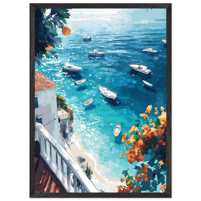 Vintage Italian Coastal View - Vibrantwalls