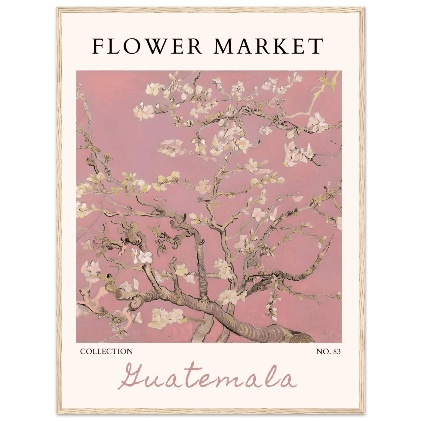 Pink Blossom Nature Framed Poster – Serene Floral Art Print | Ready-to-Hang in Multiple Sizes & Frame Finishes - Vibrantwalls