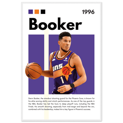 Devin Booker Phoenix Suns Modern Art Print - Vibrantwalls