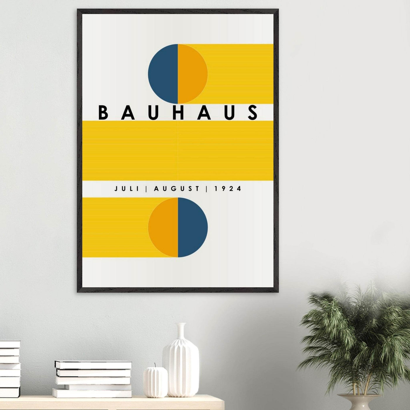 Bauhaus Blue Tunnel Geometric - Vibrantwalls
