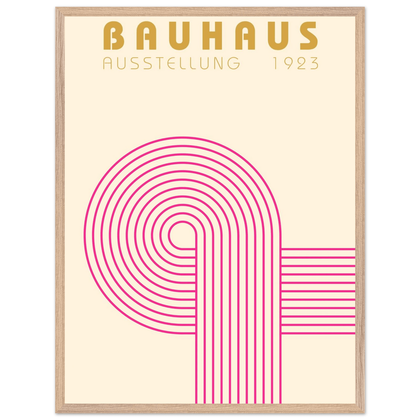 Bauhaus Pink Pop Decor for Modern Home Aesthetics - Vibrantwalls