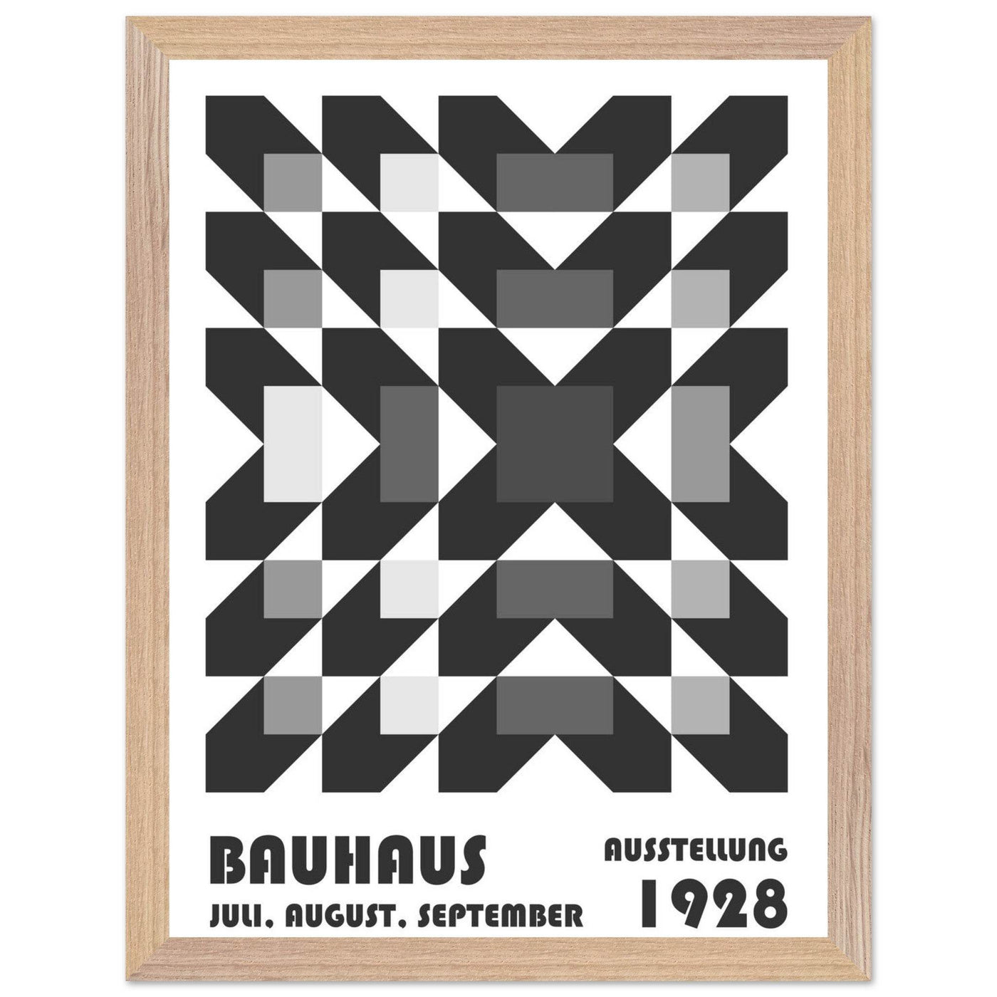 Bauhaus-Style Geometric Grid - Vibrantwalls