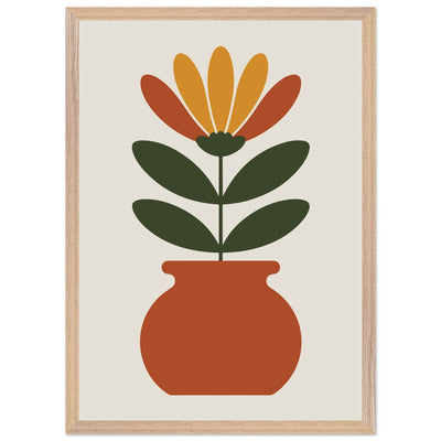 Floral Pot Art - Vibrantwalls