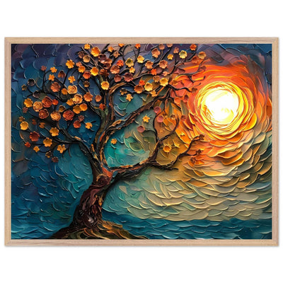 Tree of Life Textured Sunset Palette - Vibrantwalls