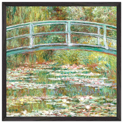 Bridge Over a Pond Art Print - Water Lilies Decorative Artwork for Your Space - Vibrantwalls