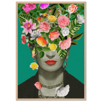Floral Frida Artwork - Vibrant and Inspiring Home Decor - Vibrantwalls