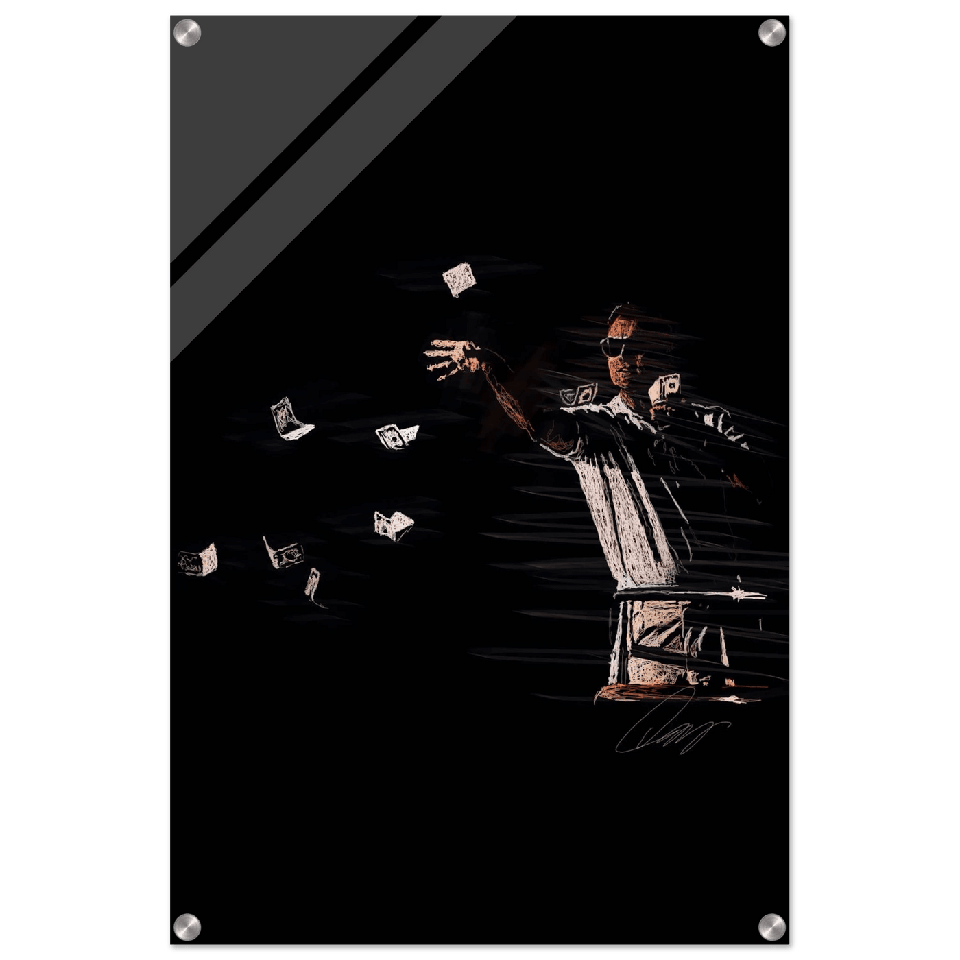Leonardo DiCaprio Acrylic Art Piece - Catch Me If You Can - Vibrantwalls