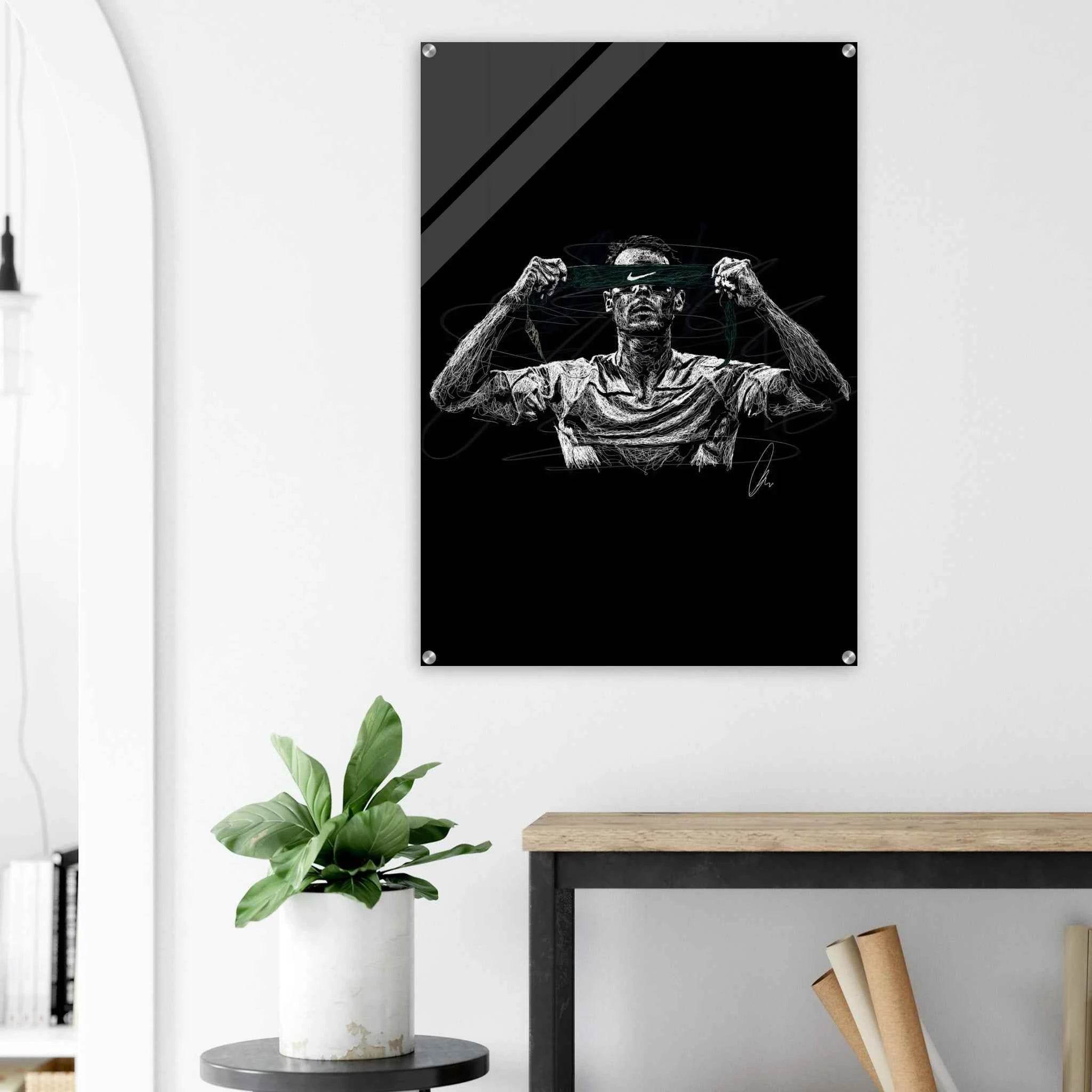 Scribble Art Acrylic Print - Modern Dynamic Glossy Wall Decor in Multiple Sizes - Vibrantwalls