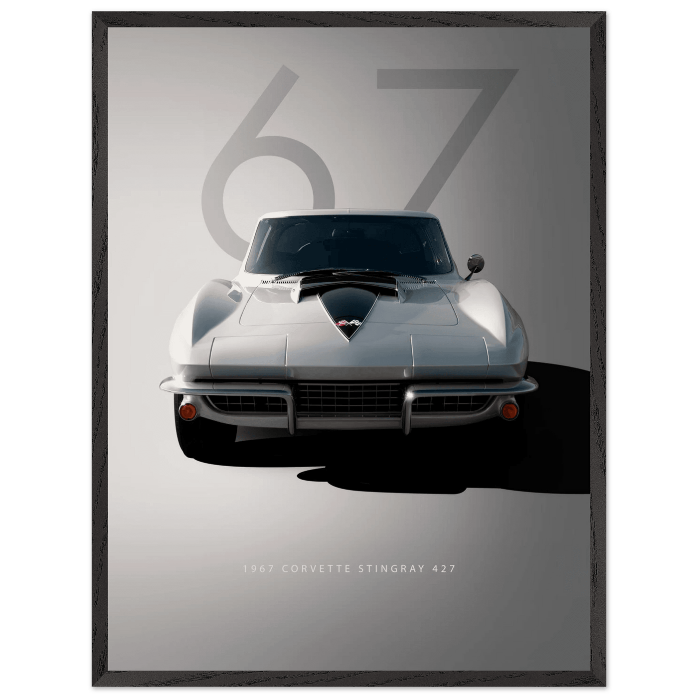 1967 Corvette Stingray 427 Framed Poster | Iconic Automotive Art, Ready-to-Hang - Vibrantwalls