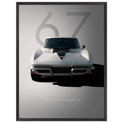 1967 Corvette Stingray 427 Framed Poster | Iconic Automotive Art, Ready-to-Hang - Vibrantwalls
