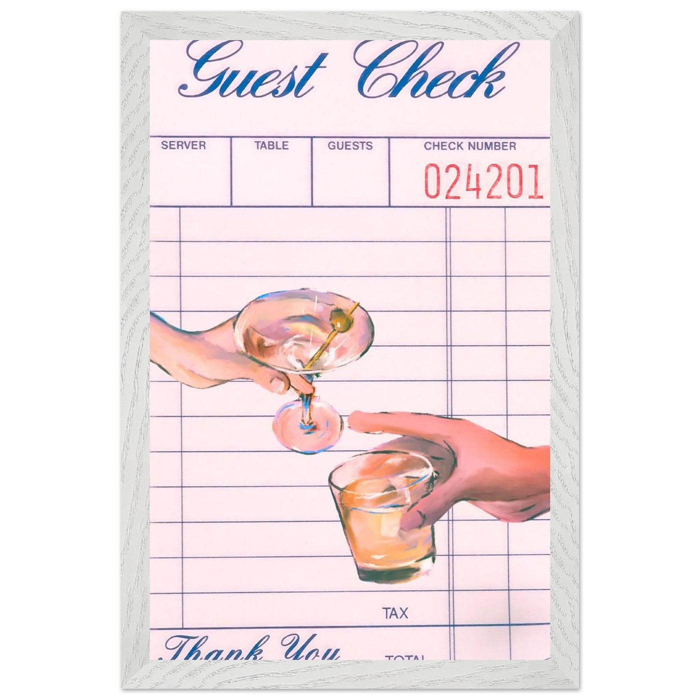 Guest Check Cheers - Vibrantwalls