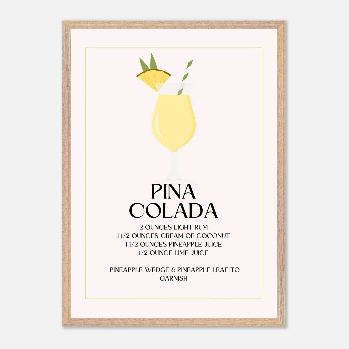 Pina Colada Cocktail Recipe - Vibrantwalls