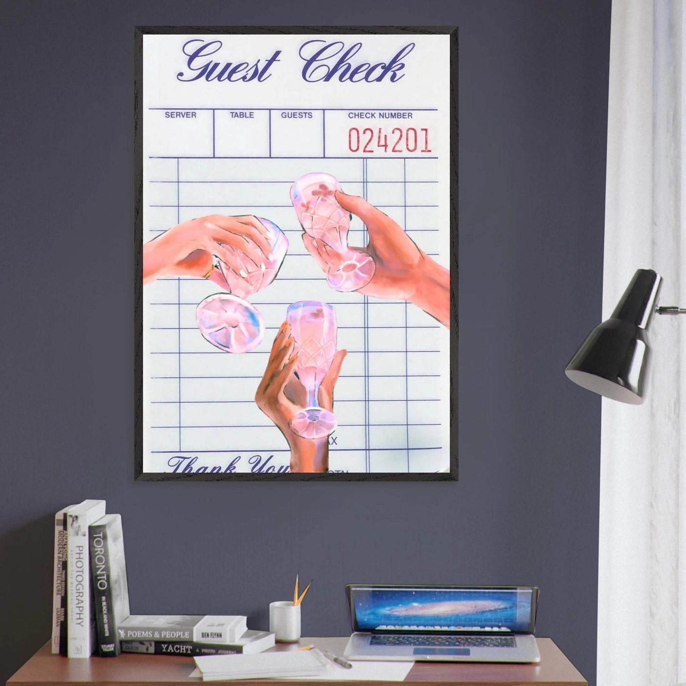 Retro Aesthetic Guest Check - Vibrantwalls