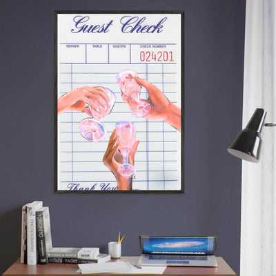 Retro Aesthetic Guest Check - Vibrantwalls