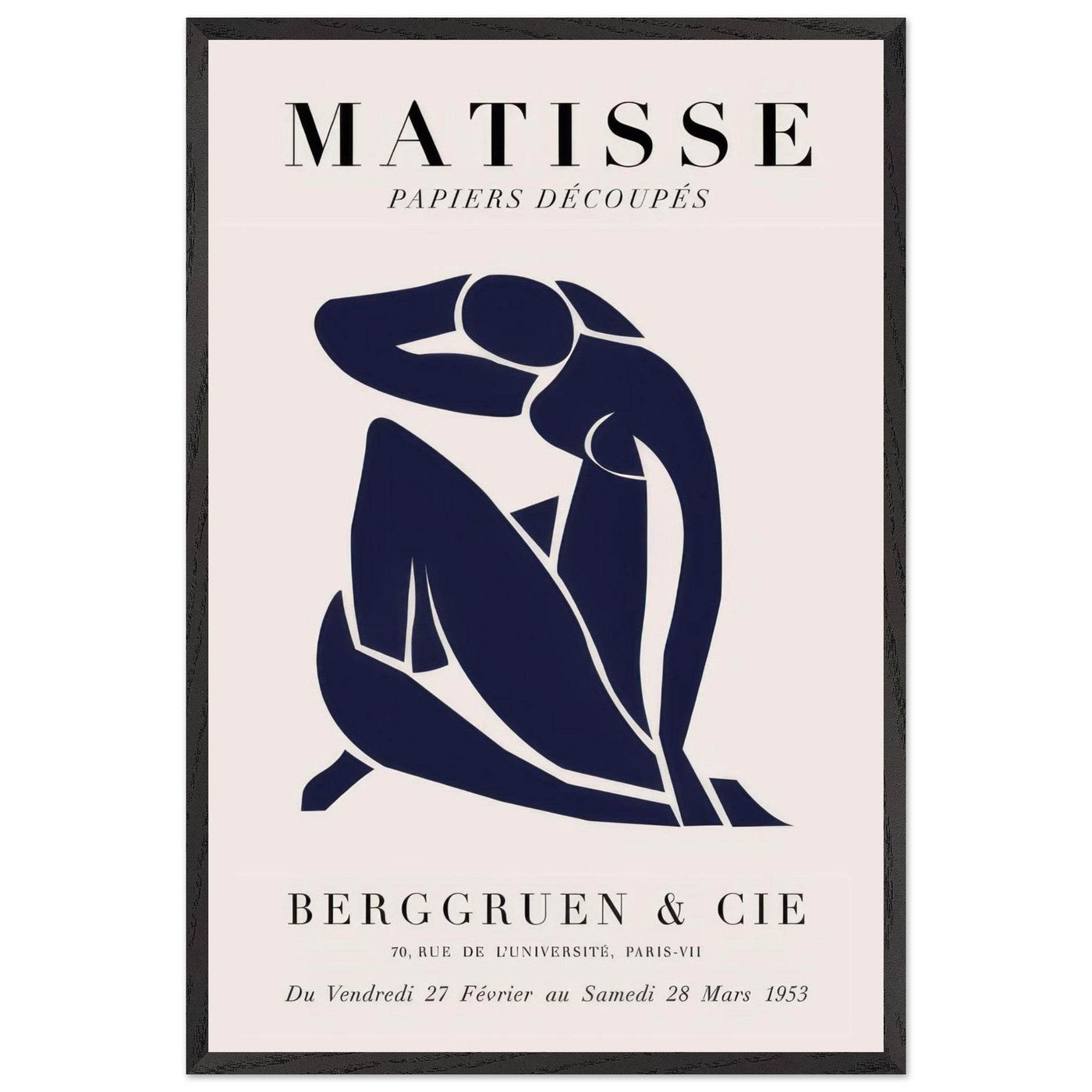 Papiers Découpés Blue Nude II Artwork - Elegant Piece for Your Space - Vibrantwalls