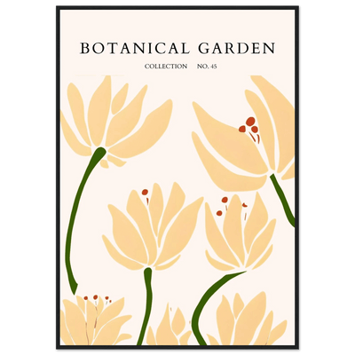 Botanical Garden Framed Art Print – Minimalist Floral Design & Nature-Inspired Posters | Ready-to-Hang - Vibrantwalls