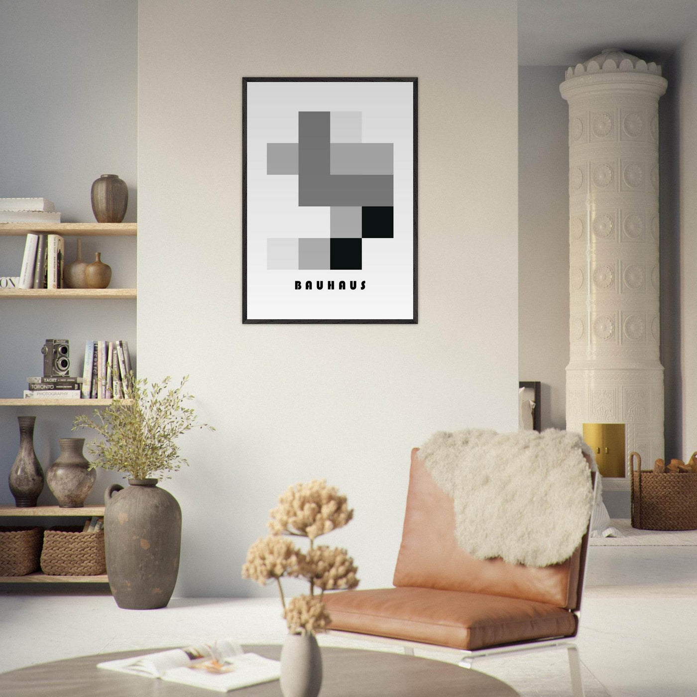Bauhaus-Style Abstract Geometric - Vibrantwalls
