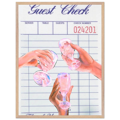 Retro Aesthetic Guest Check - Vibrantwalls