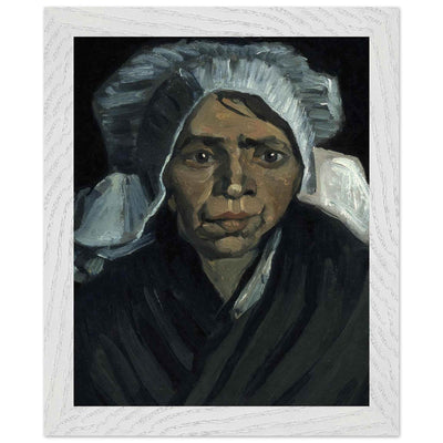 Peasant Woman Sculpture - Exquisite Head of a Peasant Woman Art Piece - Vibrantwalls