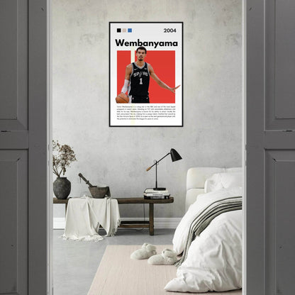 Victor Wembanyama Wemby Spurs Modern Art Print - Vibrantwalls