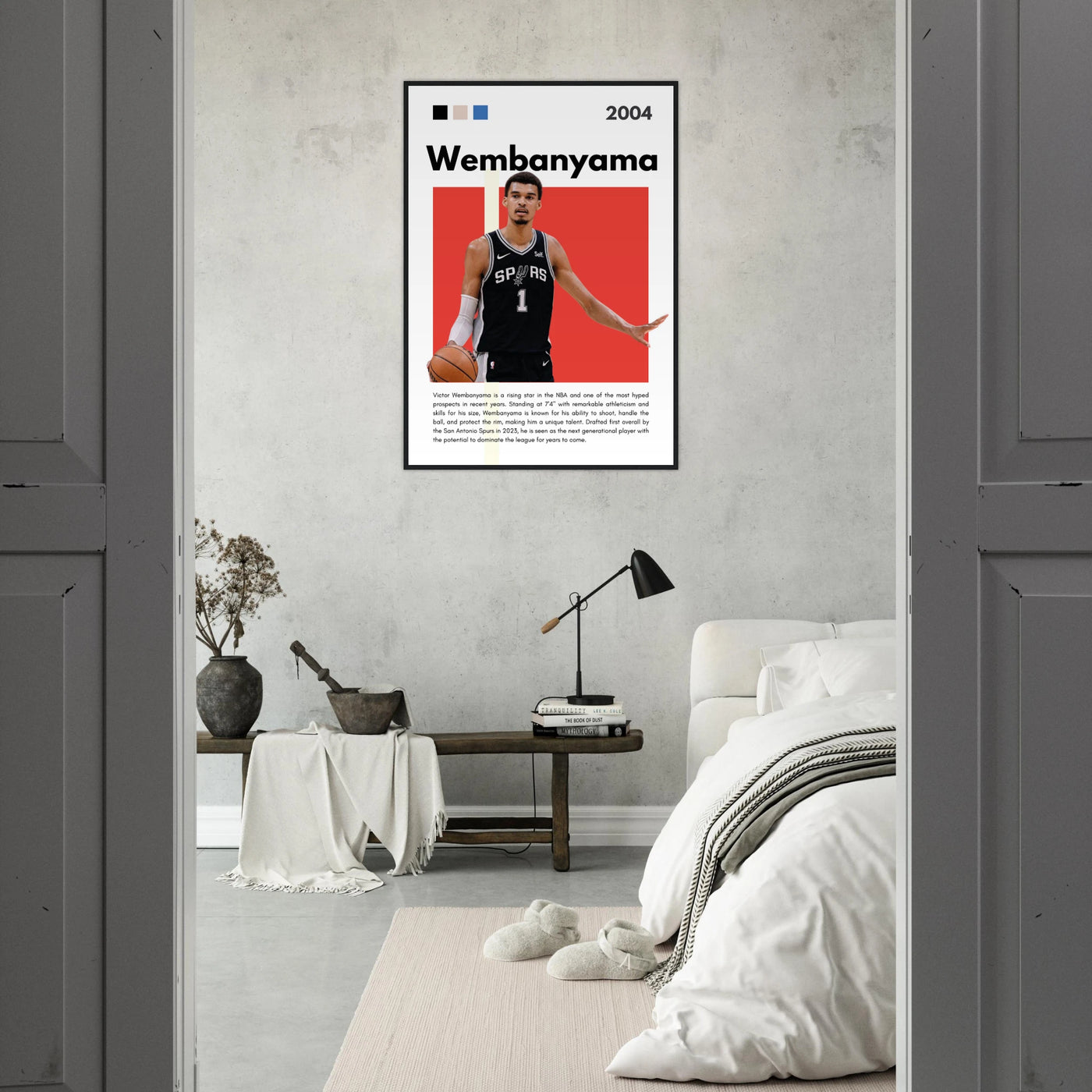 Victor Wembanyama Wemby Spurs Modern Art Print Vibrantwalls