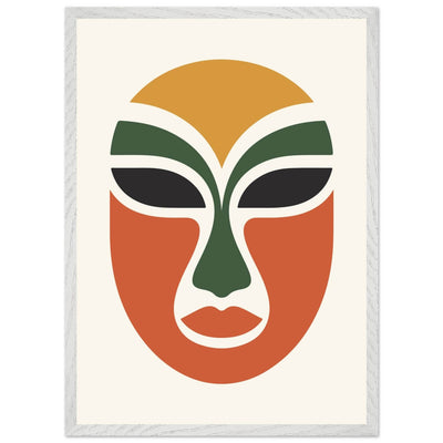 Abstract Tribal Mask - Vibrantwalls