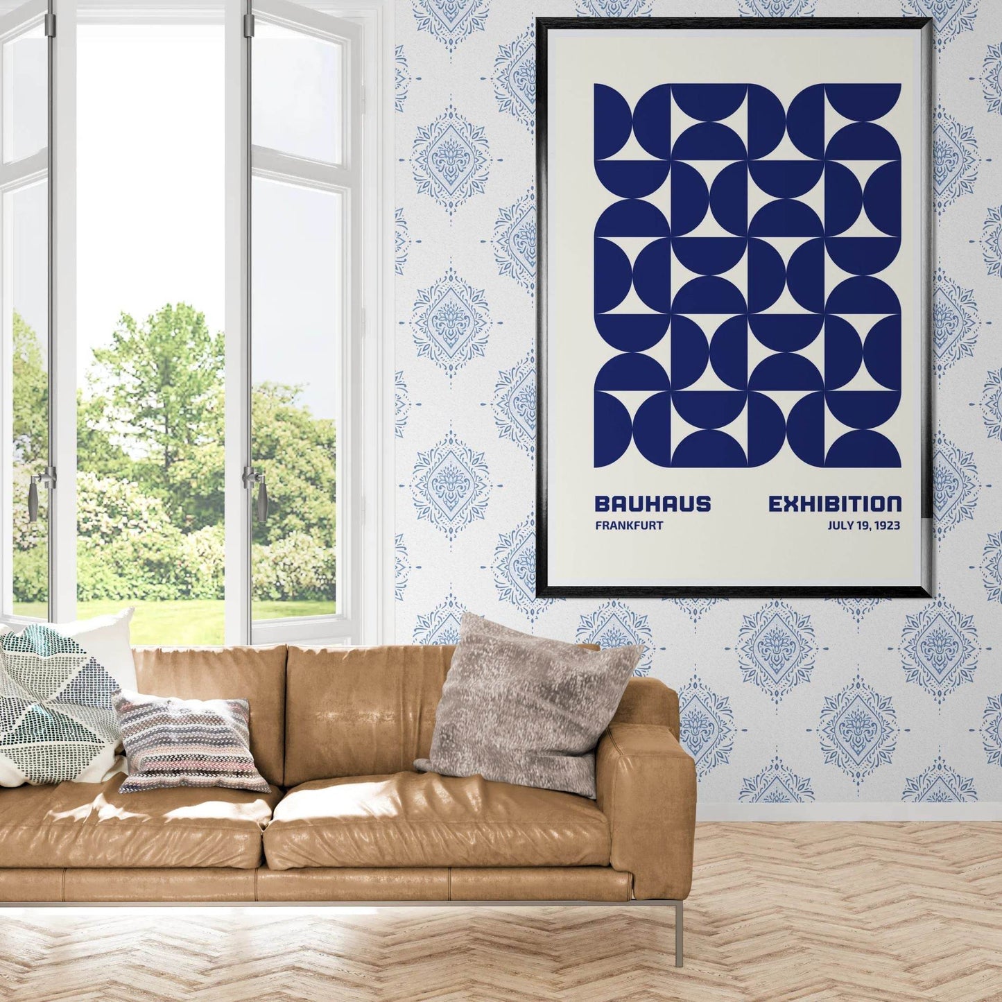 Bauhaus Geometric Abstract Modern Movement Style Design Wall Art - Vibrantwalls