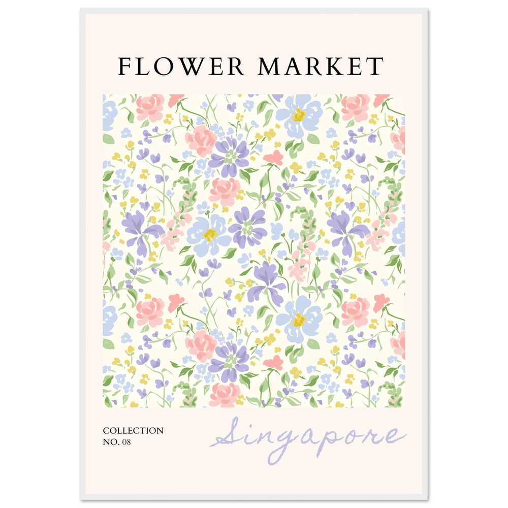Singapore Flower Market Wall Art - Vibrantwalls