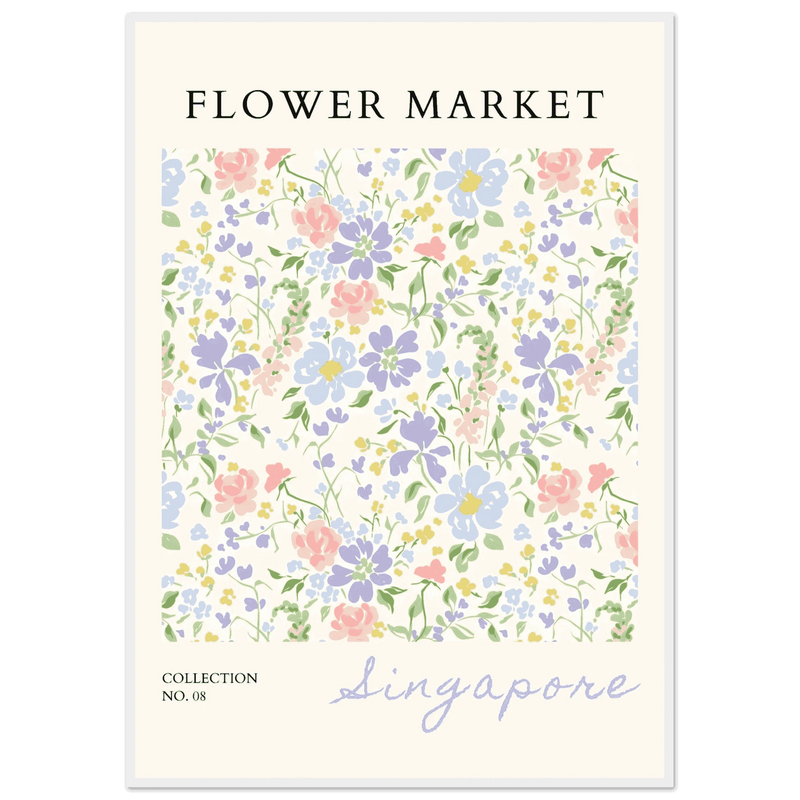 Singapore Flower Market Wall Art - Vibrantwalls