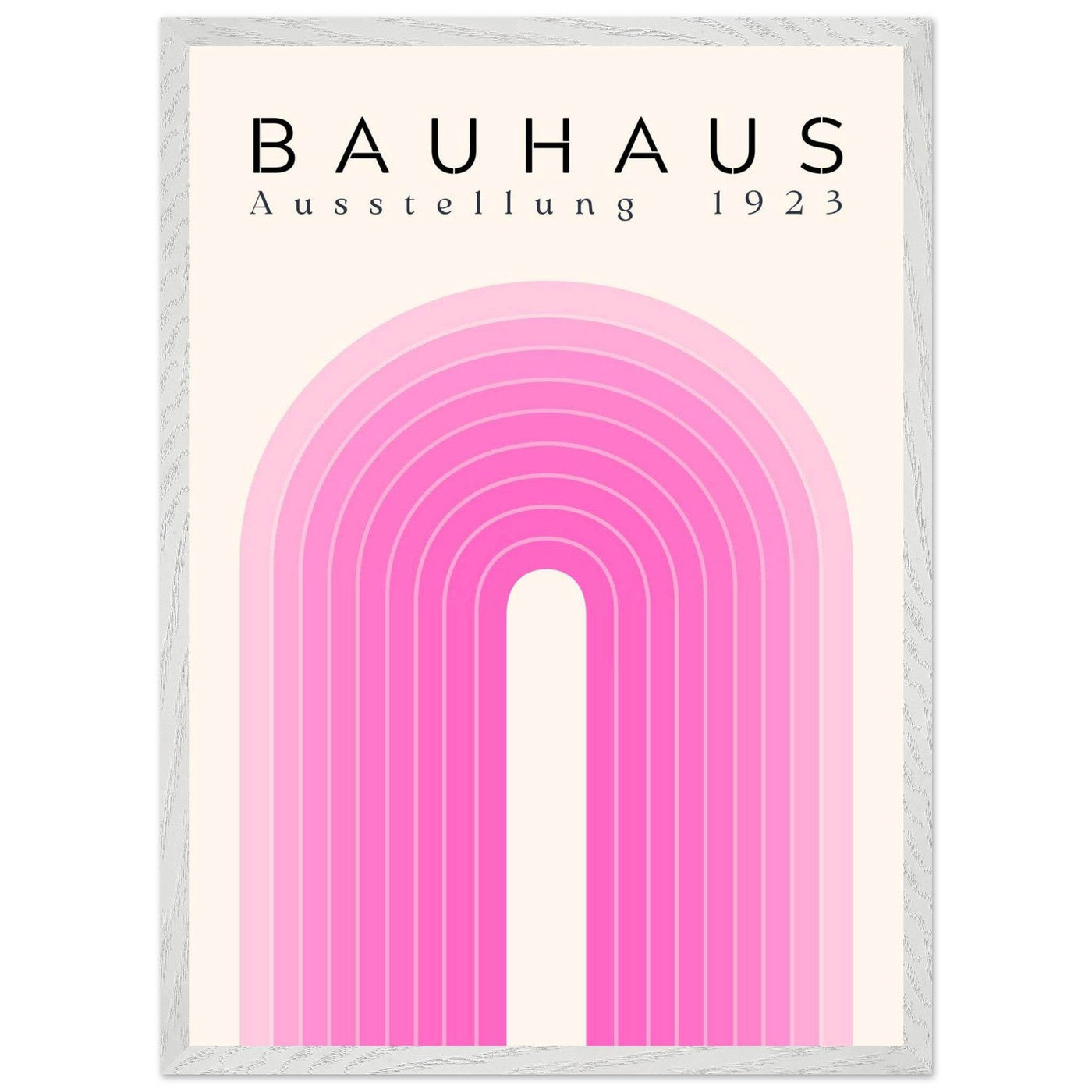 Bauhaus Pink Gradient Arch - Vibrantwalls