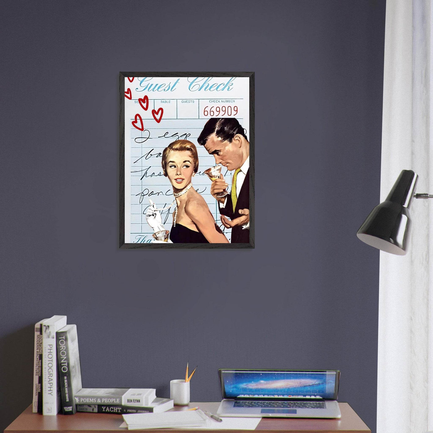 Retro Romance Cocktail Vintage Love Bar Art - Vibrantwalls