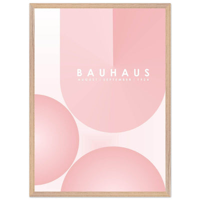 Bauhaus Soft Pink Geometric Design for Contemporary Spaces - Vibrantwalls